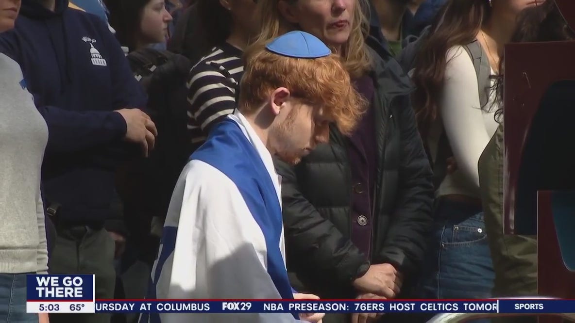 University of Pennsylvania students, staff gather in support of Israel
